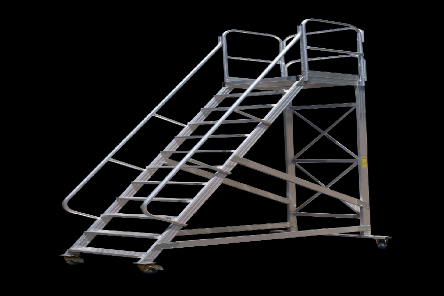Heavy duty platform ladders